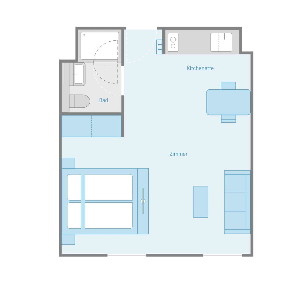 Miete 1 Zimmer Wohnung München | Ganze Wohnung | München | Dein Zuhause auf Zeit in München | Hominext