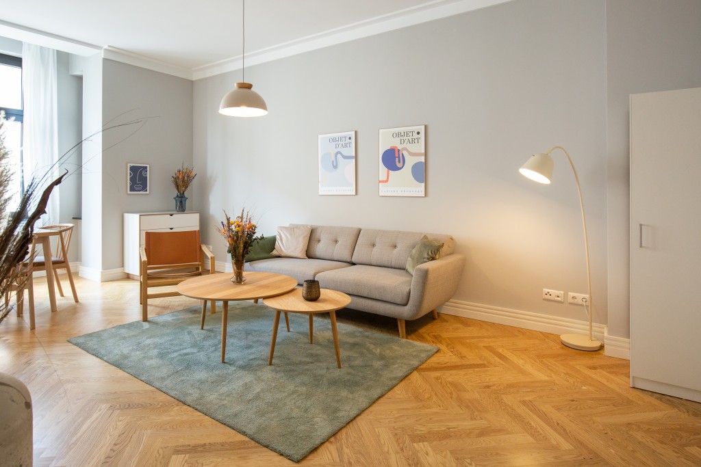 Miete 1 Zimmer Wohnung Berlin | Ganze Wohnung | Berlin | Fully furnished, stylish 2-room apartment (incl. cleaning service, internet, registration etc.) | Hominext