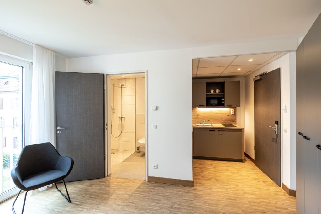 Miete 1 Zimmer Wohnung Stuttgart | Ganze Wohnung | Stuttgart | Amazing Apartments - voll ausgestattetes Studio mit Küche | Hominext