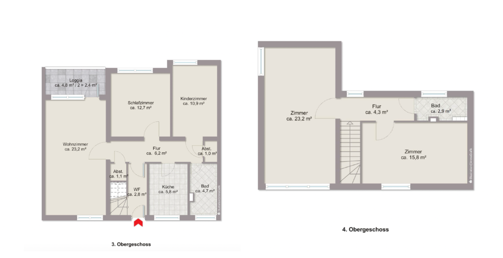 Miete 3 Zimmer Wohnung Bremen | Ganze Wohnung | Bremen | Renovierte helle großzügige Maisonette Wohnung in Vahr (Bremen) | Hominext