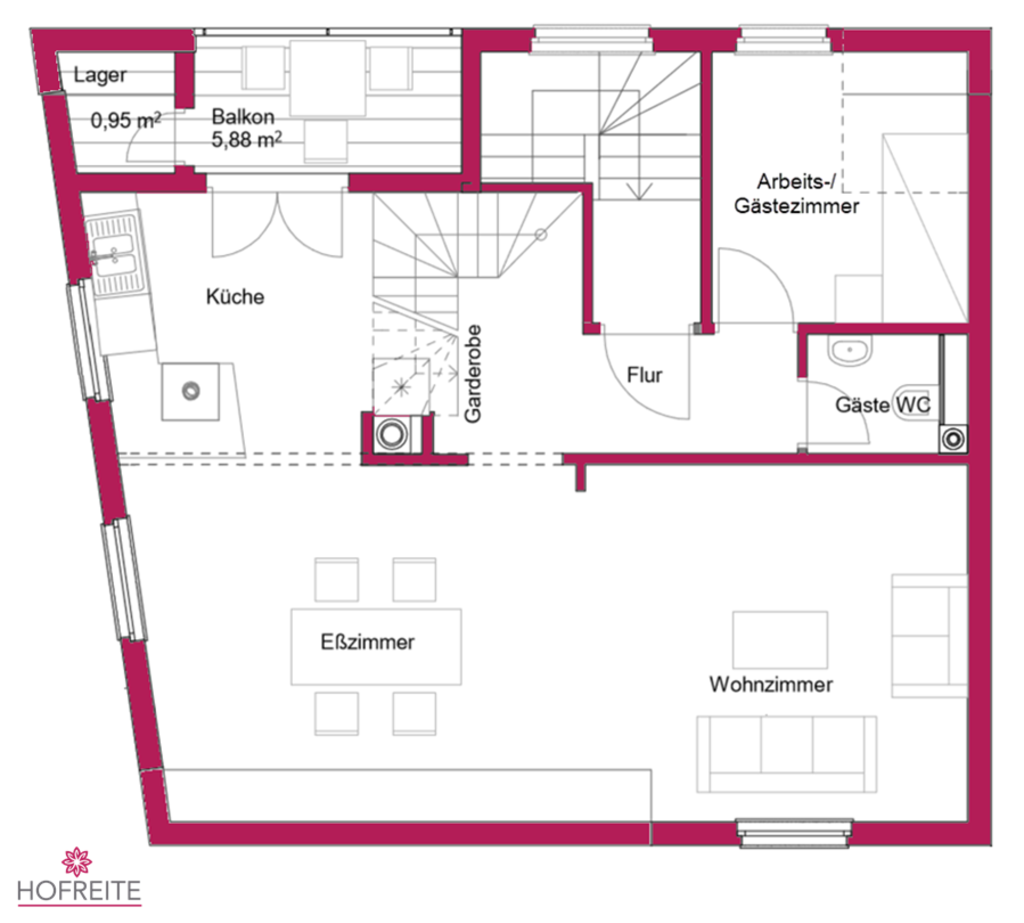 Rent 1 room apartment Heppenheim (Bergstraße) | Entire place | Heppenheim (Bergstraße) | 72m² Traum mit eigener Loggia | Hominext