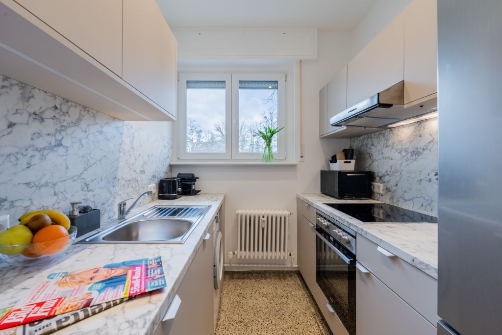 Miete 1 Zimmer Wohnung Berlin | Ganze Wohnung | Berlin | Brandneue und komplett möblierte 2-Zimmer-Wohnung mit Balkon in Lankwitz | Hominext