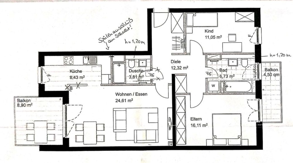 Miete 2 Zimmer Wohnung Frankfurt am Main | Ganze Wohnung | Frankfurt am Main | Exklusive, voll-möblierte 3-Zi-Wohnung im Europaviertel | Hominext