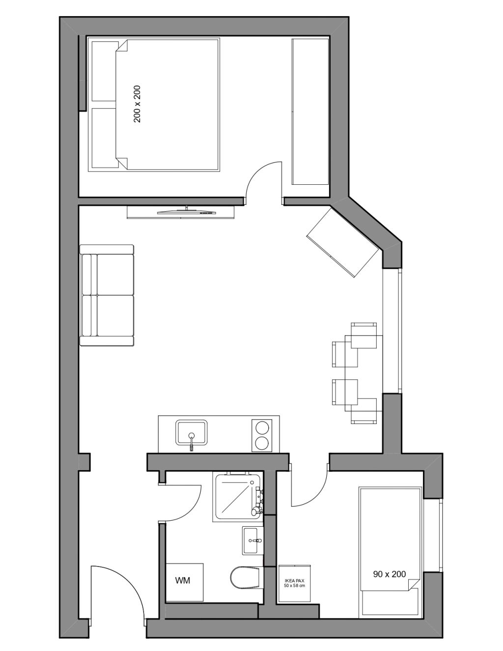 Rent 2 rooms apartment Berlin | Entire place | Berlin | gemütliche 3-Zimmer-Wohnung im Herzen von Berlin | Hominext