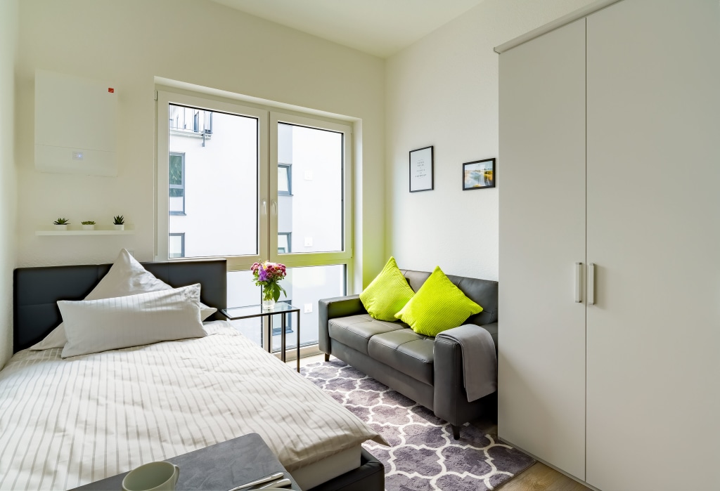 Miete 1 Zimmer Wohnung Bad Nauheim | Ganze Wohnung | Bad Nauheim | Neues Single-Apartment, voll ausgestattet in Bad Nauheim | Hominext