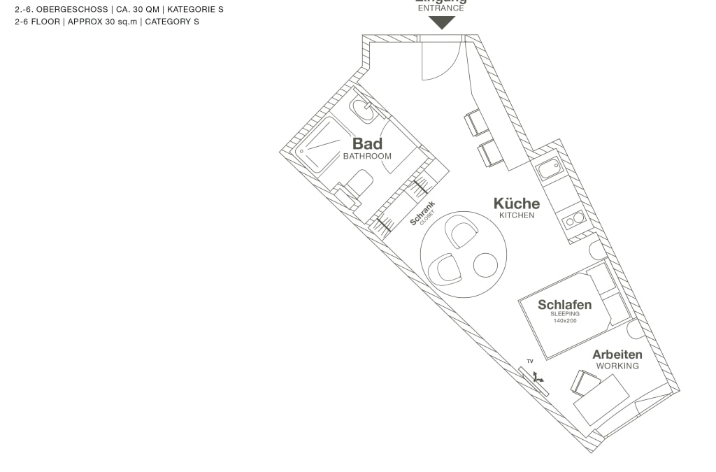 Rent 1 room apartment Frankfurt am Main | Entire place | Frankfurt am Main | Design Serviced Apartment in Frankfurt Airport | Hominext