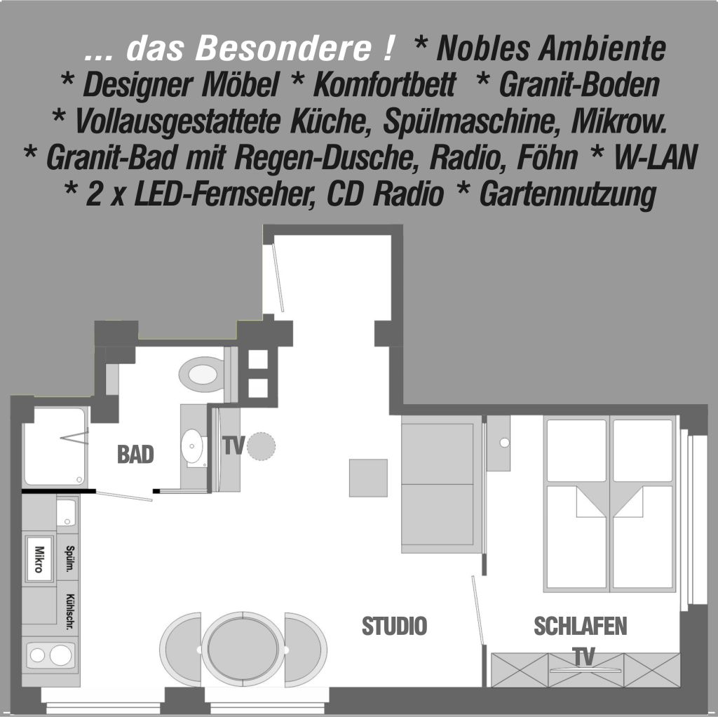 Rent 1 room apartment Mainz | Entire place | Mainz | DAS BESONDERE APARTMENT * NOBLE AUSSTATTUNG * NÄHE UNI | Hominext