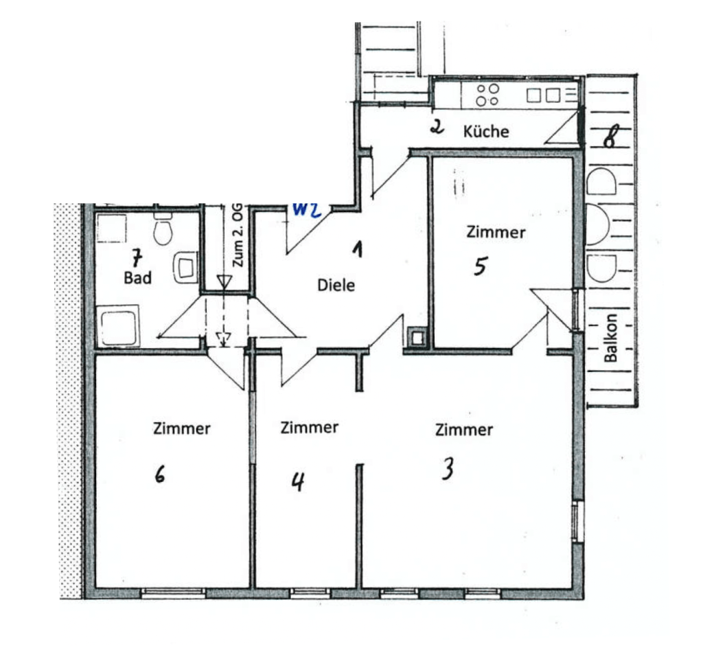 Miete 4 Zimmer Wohnung Plochingen | Ganze Wohnung | Plochingen | Schicke Wohnung mit vier Schlafzimmern im Herzen von Plochingen | Hominext