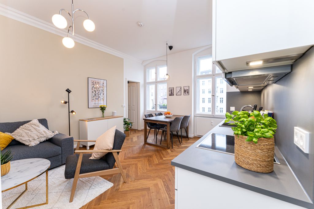 Miete 2 Zimmer Wohnung Berlin | Ganze Wohnung | Berlin | Urbaner Luxus: Neu renovierte 3-Zimmer-Wohnung im Kollwitzkiez | Hominext