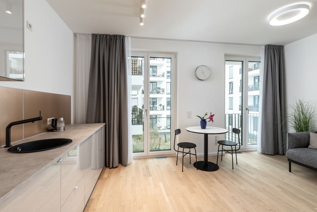 Miete 1 Zimmer Wohnung Berlin | Ganze Wohnung | Berlin | Downtown-High-End-Studio mit Concierge in der Innenstadt von Berlin | Hominext