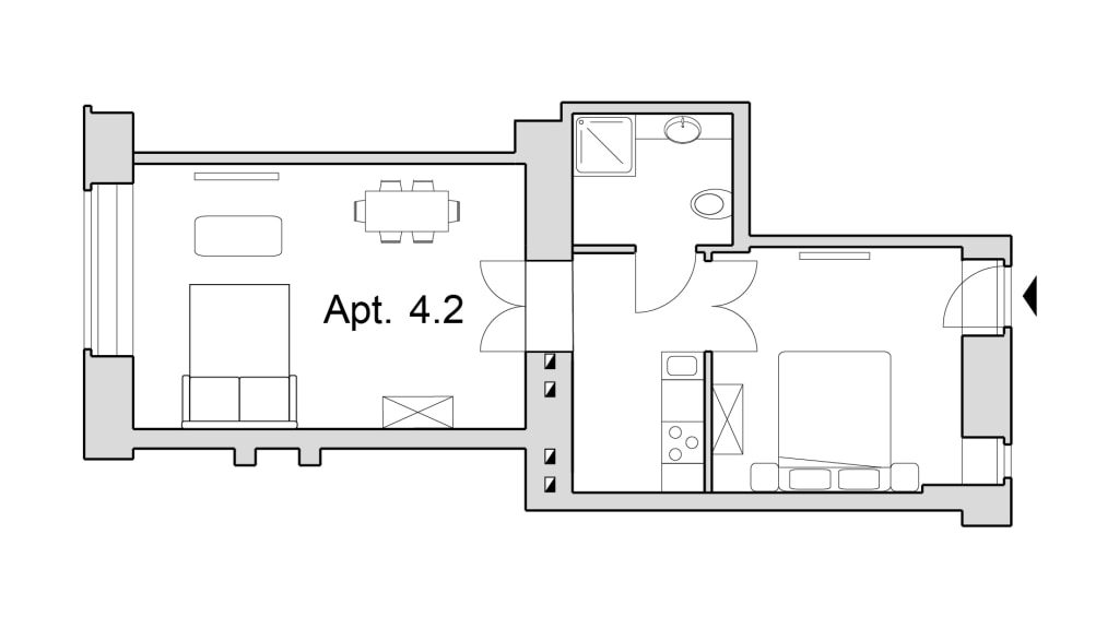 Miete 1 Zimmer Wohnung Berlin | Ganze Wohnung | Berlin | TTop Ferienwohnung, Businessapartment | Hominext