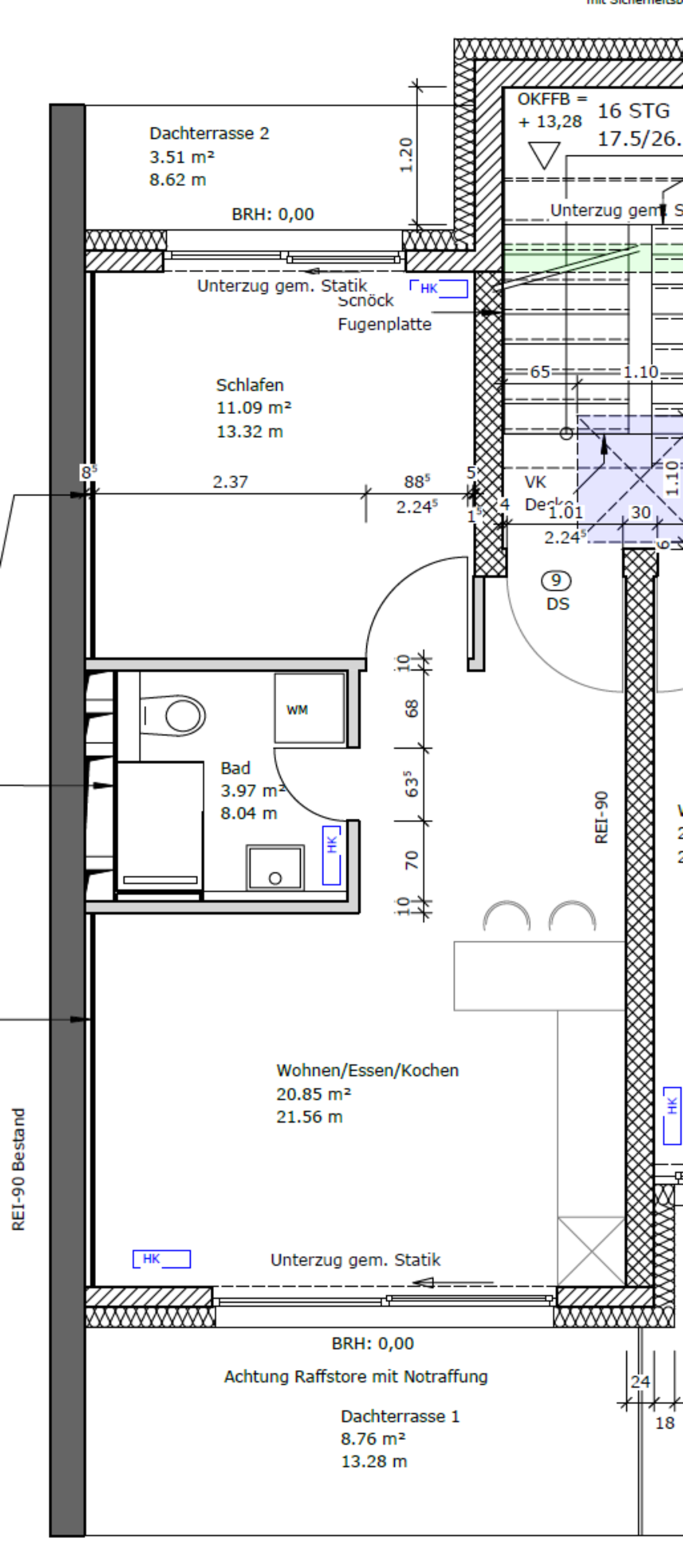 Miete 1 Zimmer Wohnung Mannheim | Ganze Wohnung | Mannheim | Komplett neues Apartment mit Dachterrasse in Mannheim, Erstbezug | Hominext