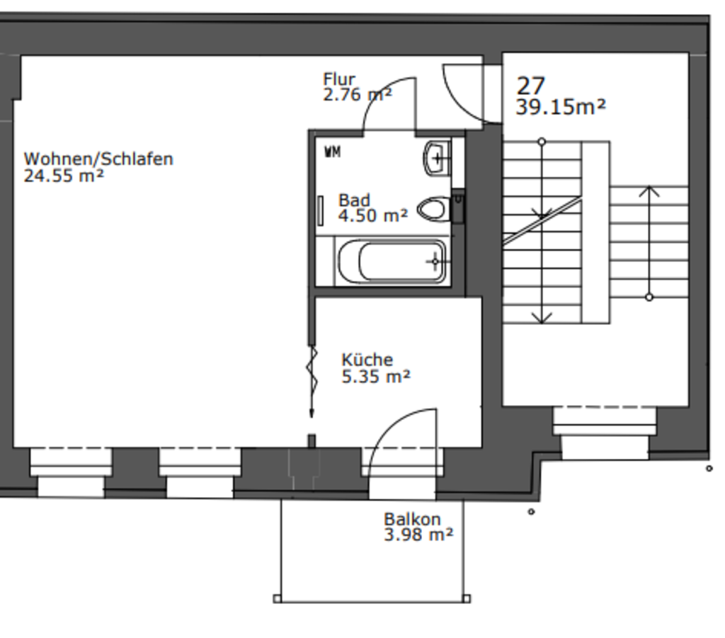 Miete 1 Zimmer Wohnung Berlin | Ganze Wohnung | Berlin | Stilvolles Apartment mit Balkon | Hominext