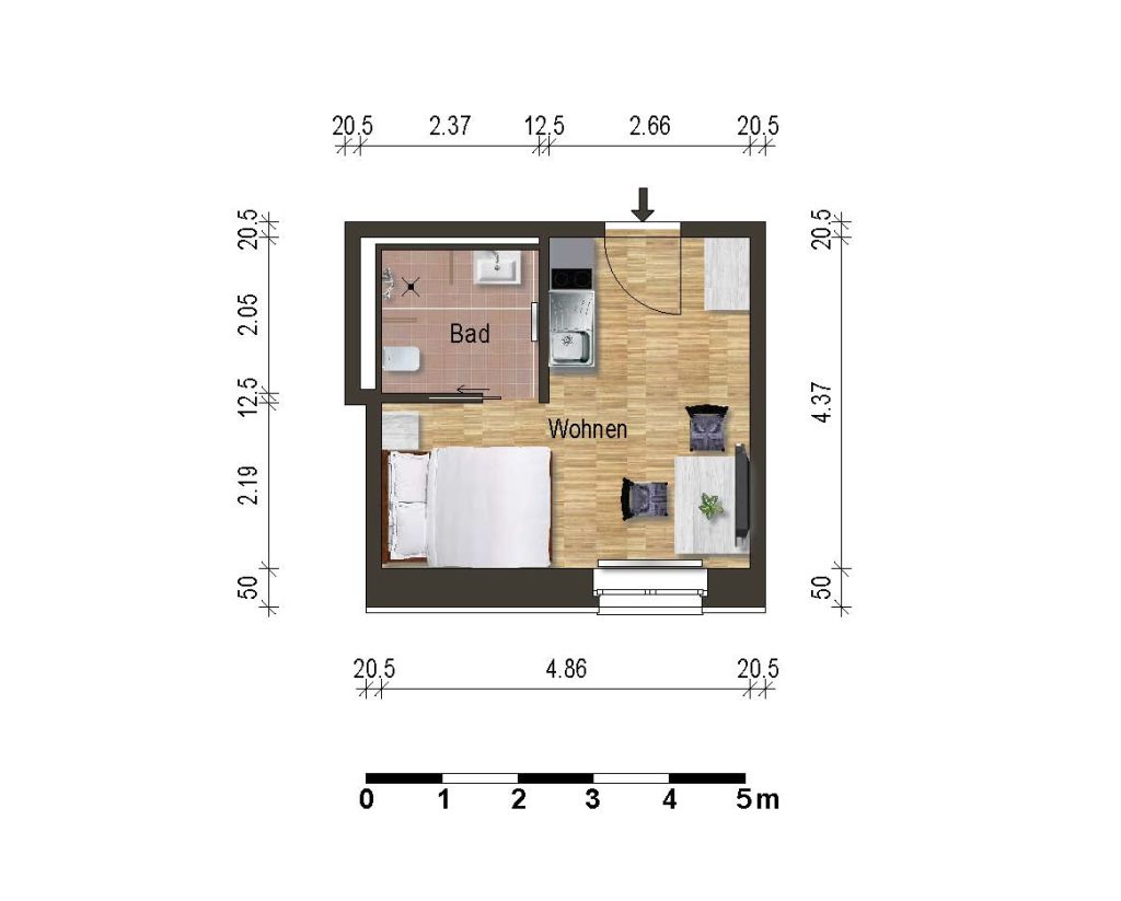 Rent 1 room apartment Berlin | Entire place | Berlin | Trendy 1-Zimmer Apartment am Rosenthaler Platz | Hominext