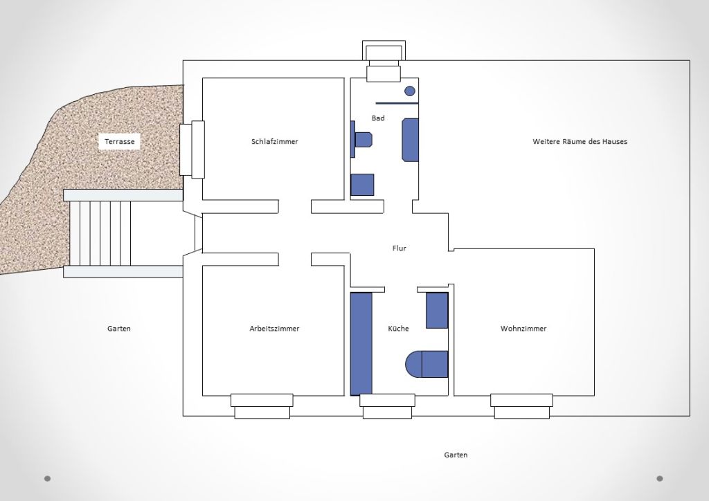 Rent 1 room apartment Butzbach | Entire place | Butzbach | Helle 3-Zimmerwohnung mit Garten und Terrasse | Hominext