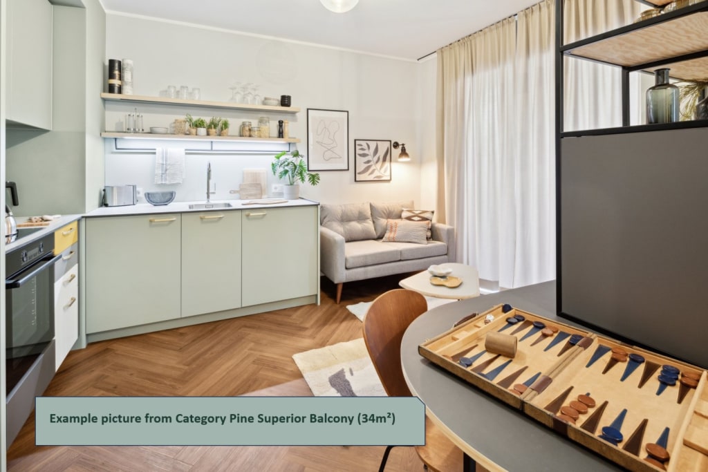 Rent 1 room apartment Berlin | Entire place | Berlin | Serviced Apartments - Fir Superior Balcony Apartment | Hominext