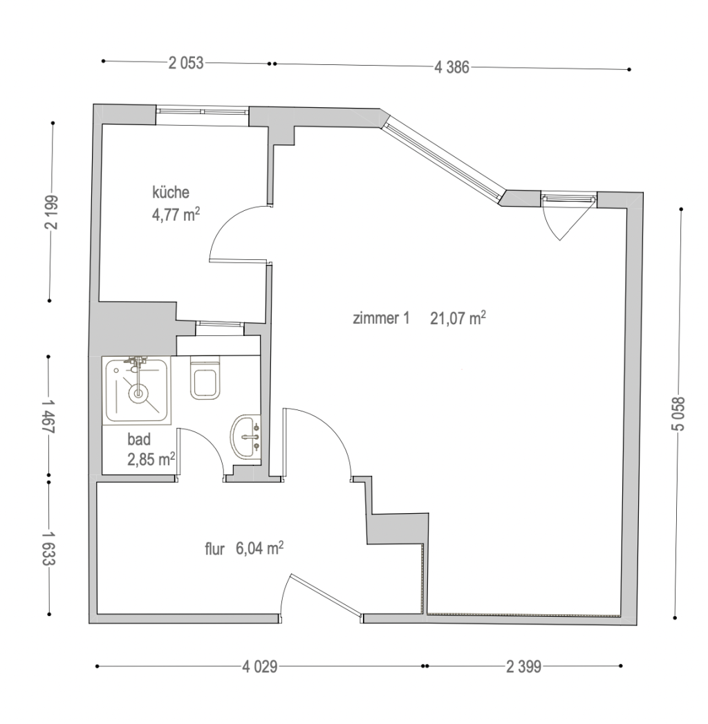 Miete 1 Zimmer Wohnung Berlin | Ganze Wohnung | Berlin | Großartiges & modernes Studio Apartment im Zentrum von Neukölln | Hominext