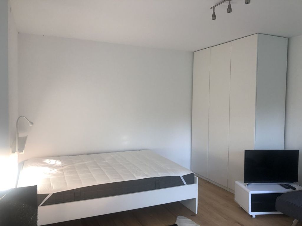 Miete 1 Zimmer Wohnung Stuttgart | Ganze Wohnung | Stuttgart | Helles Businessapartment mit offener Küche und schöner Sonnen-Terasse | Hominext