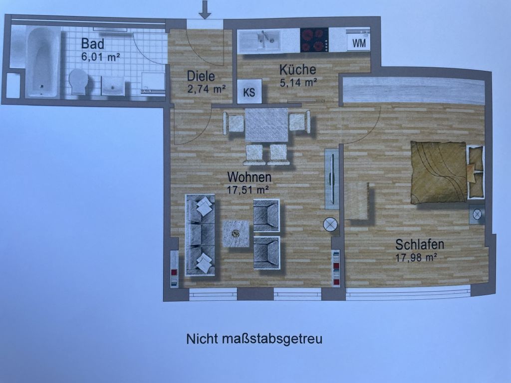 Miete 1 Zimmer Wohnung München | Ganze Wohnung | München | Im Geschehen | Hominext