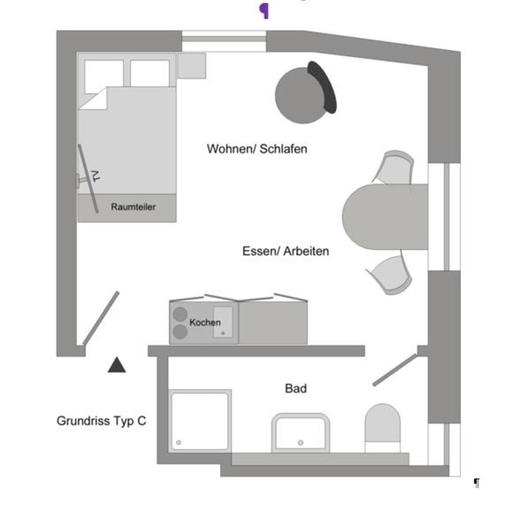 Miete 1 Zimmer Wohnung Köln | Ganze Wohnung | Köln | Individuell Wohnen im Szeneviertel | Hominext