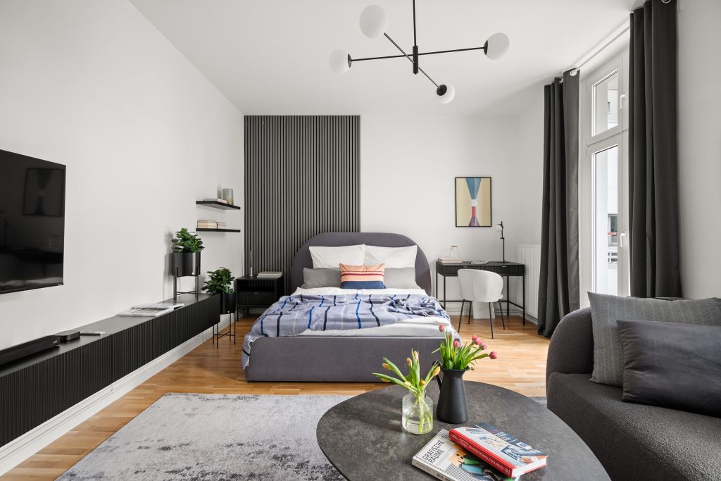 Miete 1 Zimmer Wohnung Berlin | Ganze Wohnung | Berlin | Moderne 1-Zimmer-Wohnung mit Balkon und voller Ausstattung in Mariendorf | Hominext