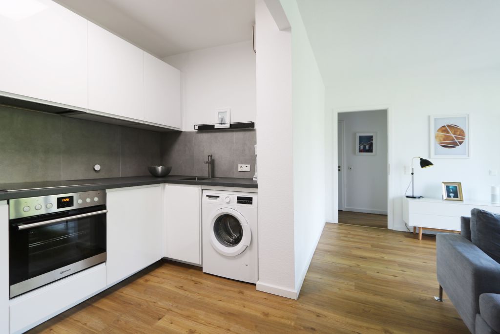 Miete 1 Zimmer Wohnung Berlin | Ganze Wohnung | Berlin | 889 | Stilvolles Parkblick-Apartment mit Loggia in Friedrichshain | Hominext