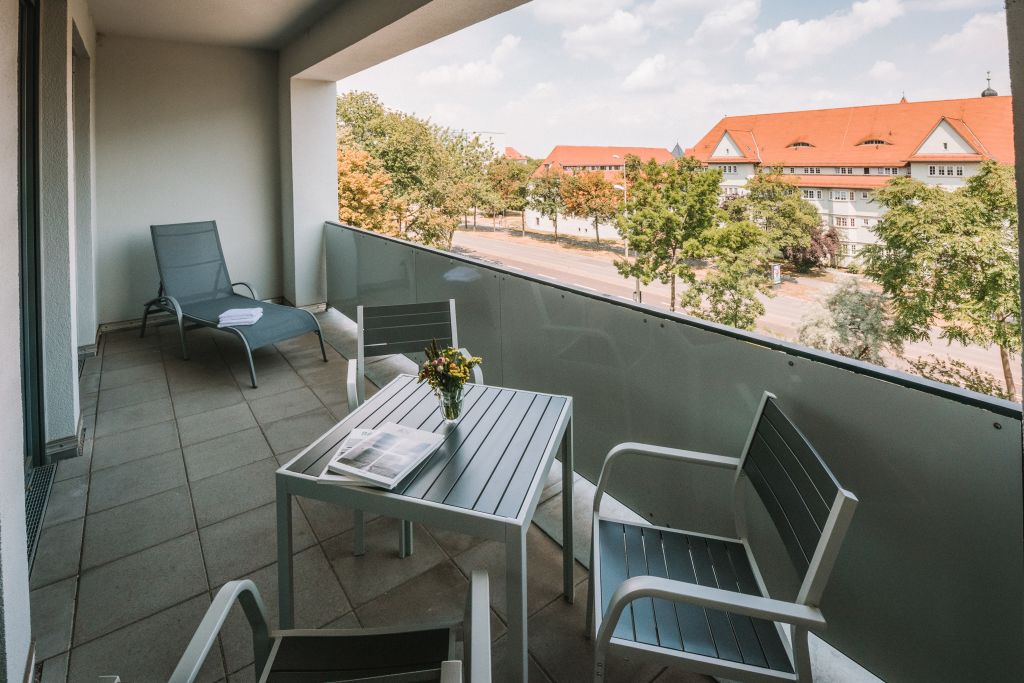 Miete 1 Zimmer Wohnung Erfurt | Ganze Wohnung | Erfurt | Erfurt Juri-Gagarin-Ring Suite mit 1 Schlafzimmer & Balkon | Hominext