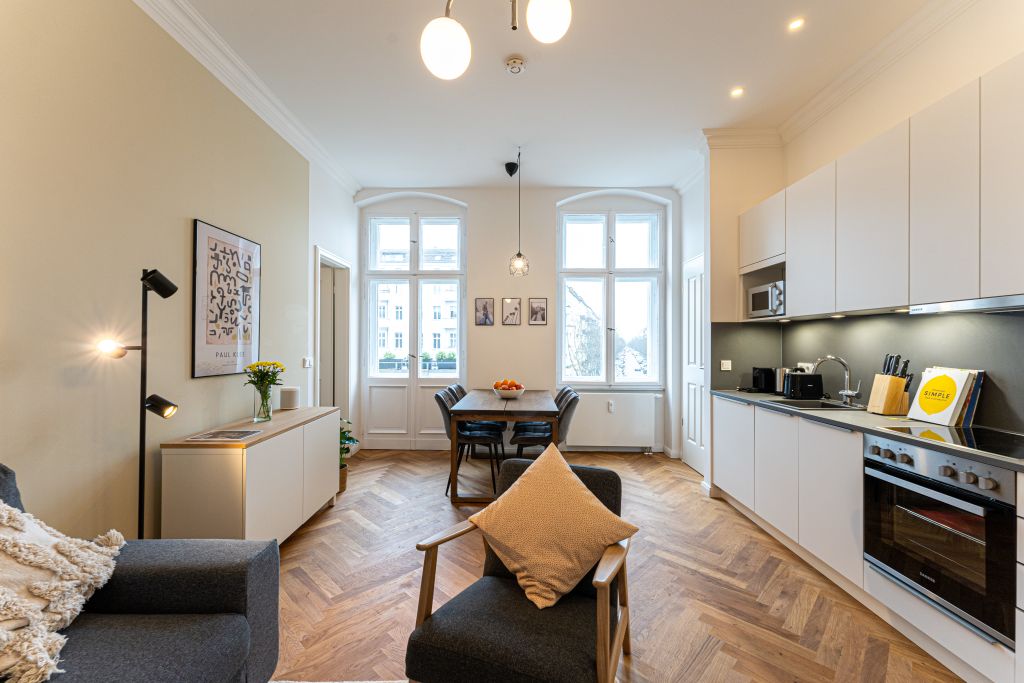 Miete 2 Zimmer Wohnung Berlin | Ganze Wohnung | Berlin | Urbaner Luxus: Neu renovierte 3-Zimmer-Wohnung im Kollwitzkiez | Hominext