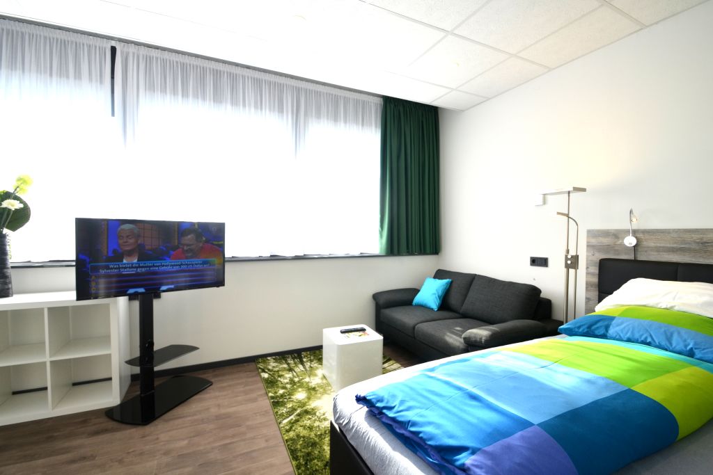 Rent 1 room apartment Offenbach am Main | Entire place | Offenbach am Main | Penthouse-Studio mit Ausblick | Hominext