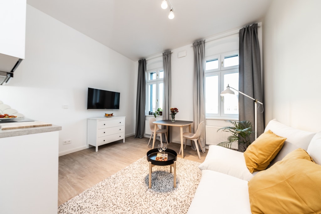 Miete 1 Zimmer Wohnung Berlin | Ganze Wohnung | Berlin | NEU - Helles zwei-Zimmer-Apartment mit Balkon im brandneuen Gebäude in Friedrichshain | Hominext