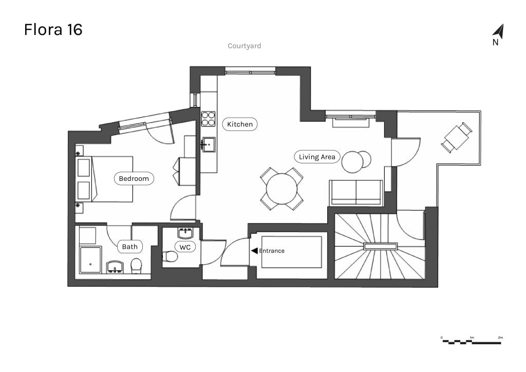 Miete 1 Zimmer Wohnung Berlin | Ganze Wohnung | Berlin | Double occupancy, fully furnished private 3-rooms apartment (bills included, registration, etc) | Hominext