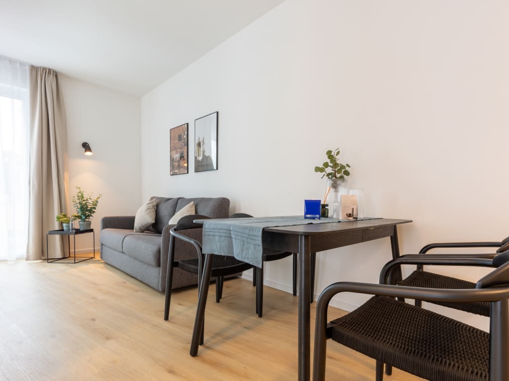 Rent 1 room apartment Gütersloh | Entire place | Gütersloh | Gütersloh Eickhoffstraße - Suite L mit Schlafsofa & Balkon | Hominext