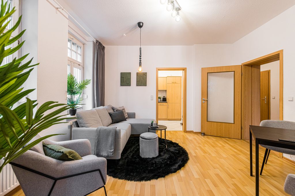 Miete 2 Zimmer Wohnung Magdeburg | Ganze Wohnung | Magdeburg | Modernes Apartment mit 2 großen Schlafzimmern und separatem Wohnzimmer | Hominext