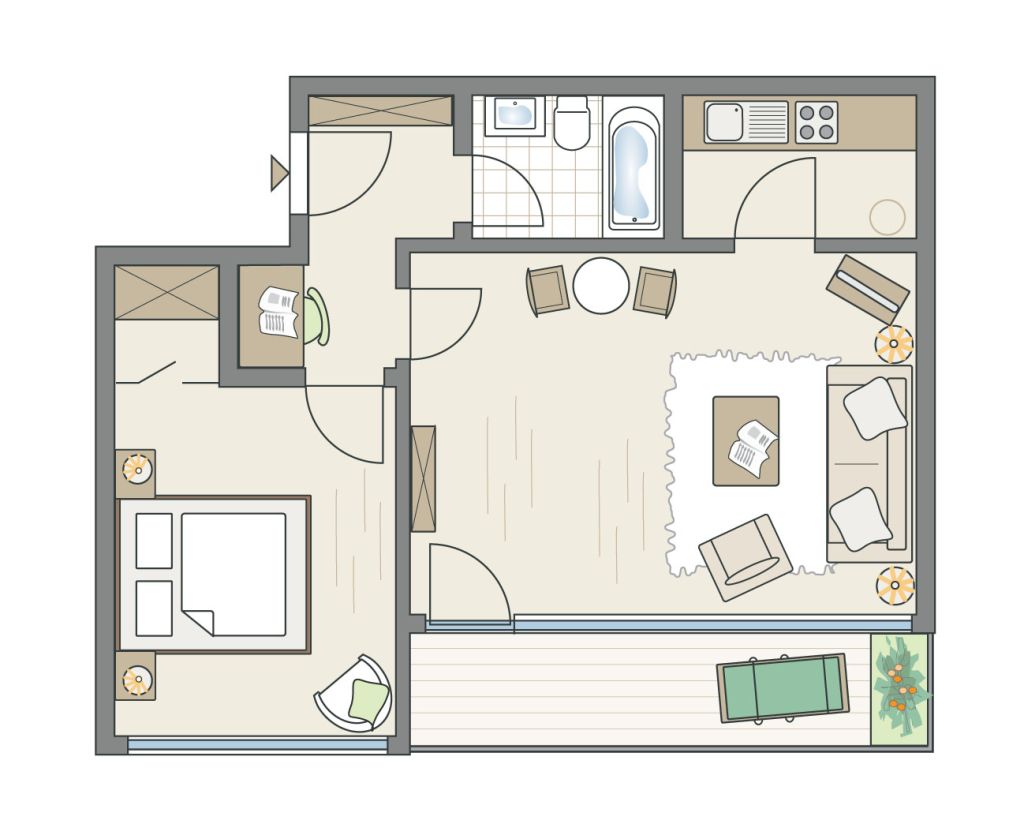 Miete 1 Zimmer Wohnung Bonn | Ganze Wohnung | Bonn | Traumhaft schönes Wohnen im Villenviertel - nahe UN, Telekom und Rhein | Hominext