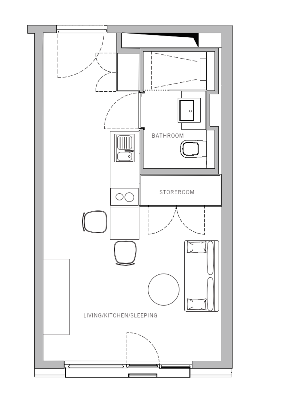 Rent 1 room apartment Berlin | Entire place | Berlin | Stilvolles, hochwertig ausgestattetes Studio-Apartment in fantastischer Lage mit Fitnesstudio | Hominext