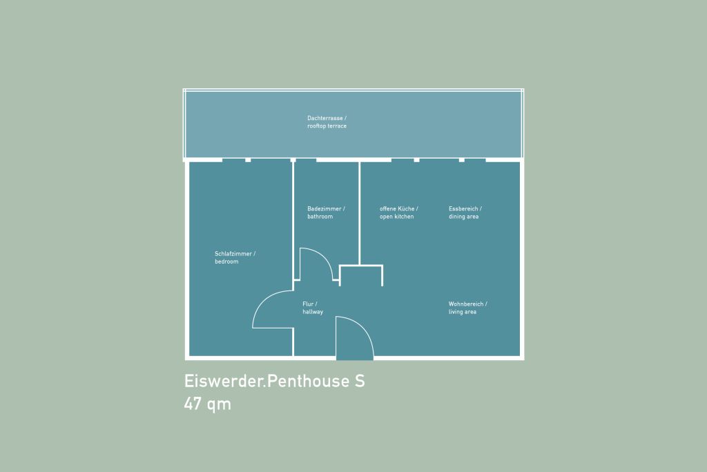 Miete 1 Zimmer Wohnung Berlin | Ganze Wohnung | Berlin | Hochwertig ausgestattetes 2-Zimmer Penthouse auf der Insel Eiswerder | Hominext