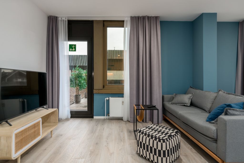 Miete 1 Zimmer Wohnung Lippstadt | Ganze Wohnung | Lippstadt | Zentrales Studio für 4 | Küche | Terrasse | Hominext