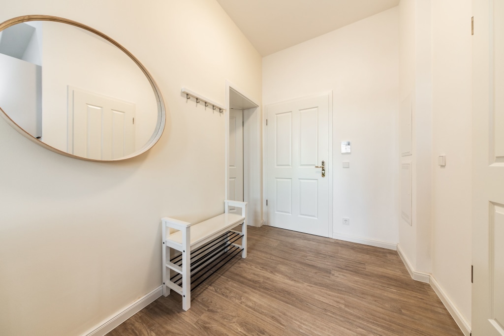 Miete 1 Zimmer Wohnung Berlin | Ganze Wohnung | Berlin | NEU - Helles zwei-Zimmer-Apartment mit Balkon im brandneuen Gebäude in Friedrichshain | Hominext