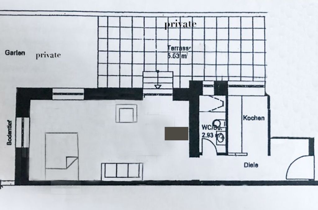 Rent 1 room apartment Köln | Entire place | Köln | Wunderschönes Apartment mit privatem Hinterhof im Belgischen Viertel. | Hominext