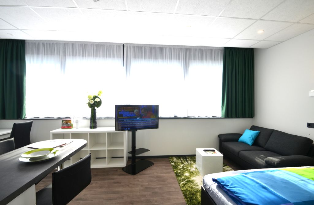 Rent 1 room apartment Offenbach am Main | Entire place | Offenbach am Main | Penthouse-Studio mit Ausblick | Hominext