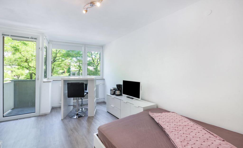 Miete 1 Zimmer Wohnung München | Ganze Wohnung | München | Schönes Studio-Apartment in Münchener Westend - Reduzierter Preis bis 25.8 | Hominext