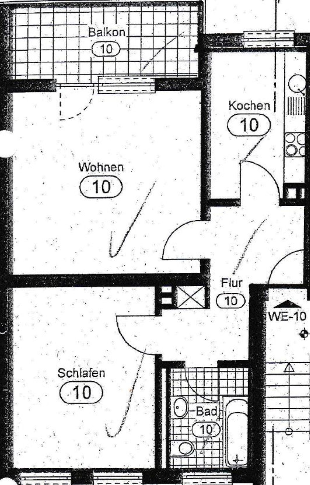 Miete 1 Zimmer Wohnung Essen | Ganze Wohnung | Essen | Tropic Home + Balkon im Zentrum Essens | Hominext