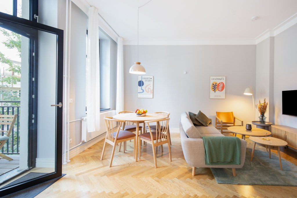 Miete 1 Zimmer Wohnung Berlin | Ganze Wohnung | Berlin | Fully furnished, stylish 2-room private apartment (incl. cleaning service, internet, registration etc.) | Hominext