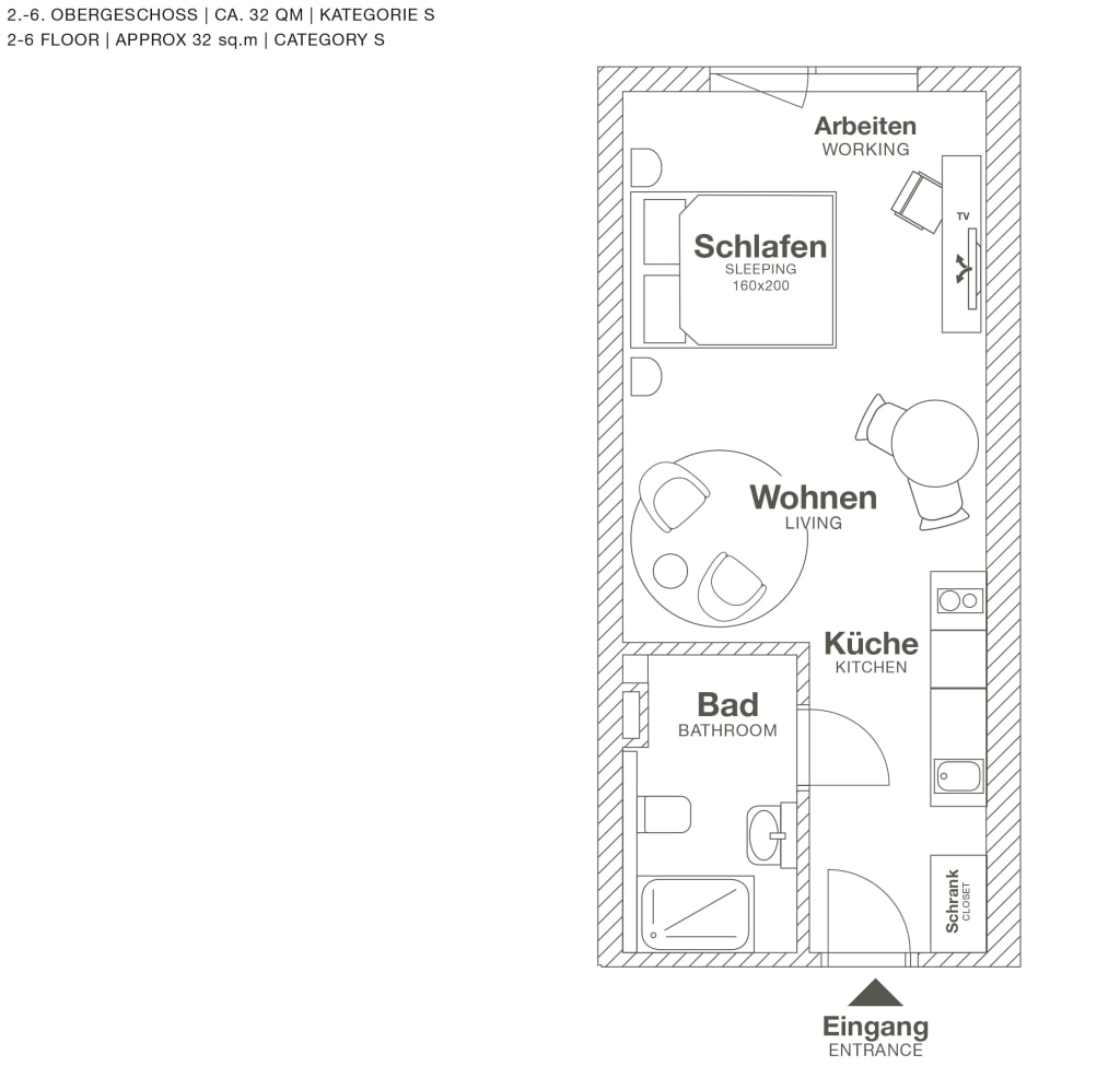 Miete 1 Zimmer Wohnung Frankfurt am Main | Ganze Wohnung | Frankfurt am Main | Design Serviced Apartment in Frankfurt Airport | Hominext