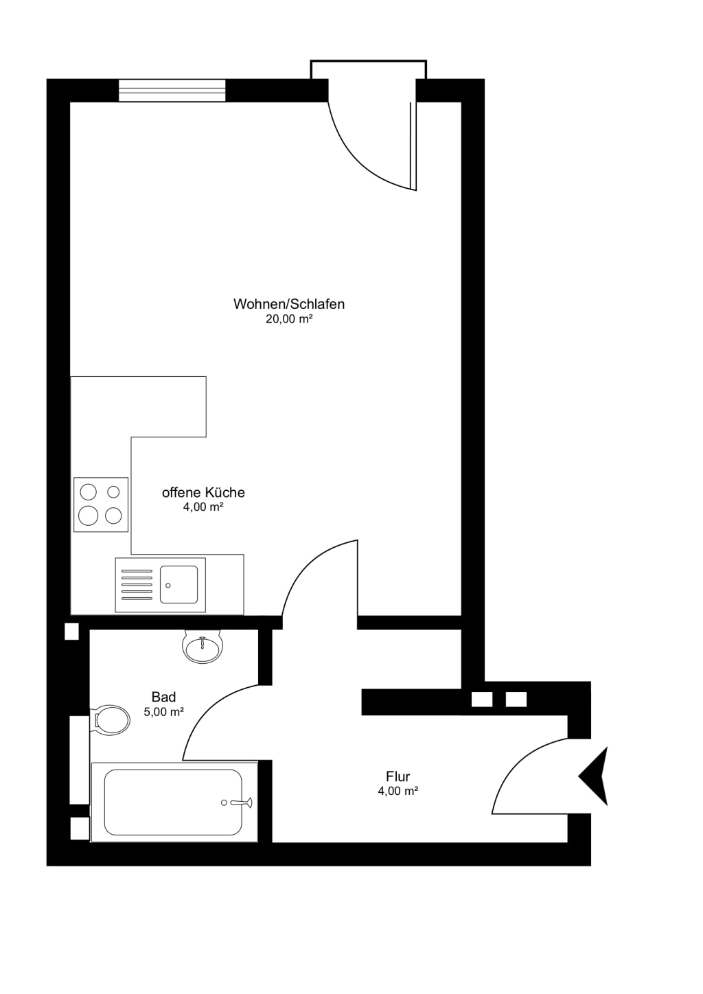 Miete 1 Zimmer Wohnung Berlin | Ganze Wohnung | Berlin | Klasse wohnen im Prenzlauer Berg | Hominext