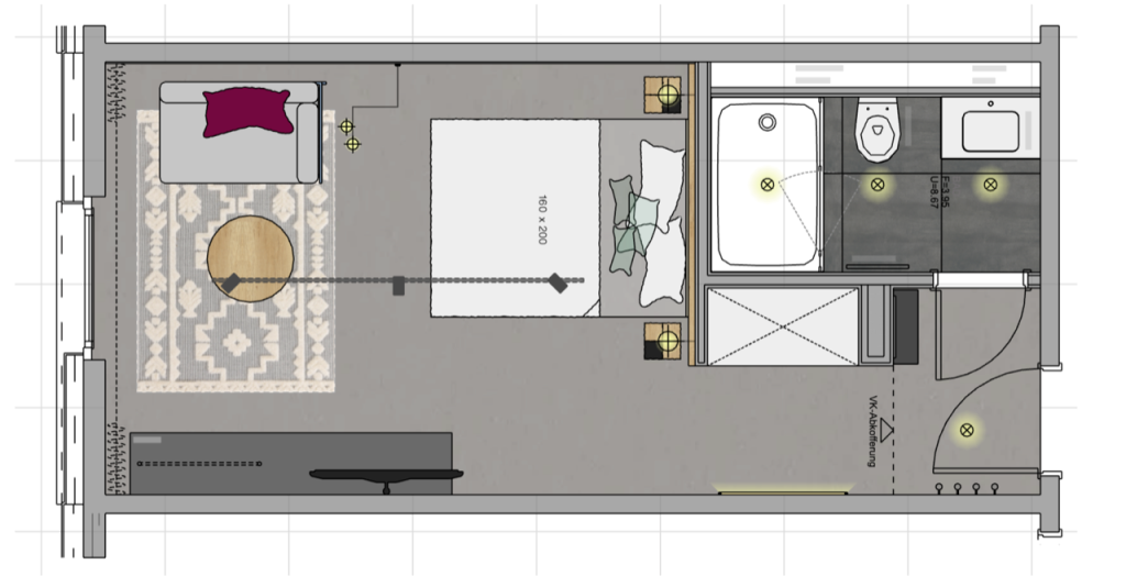 Rent 1 room apartment Bochum | Entire place | Bochum | Modernes Studio in Bochum | Hominext