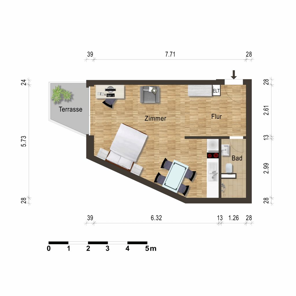 Miete 1 Zimmer Wohnung Berlin | Ganze Wohnung | Berlin | Apartment zum Wohlfühlen am Rosenthaler Platz | Hominext