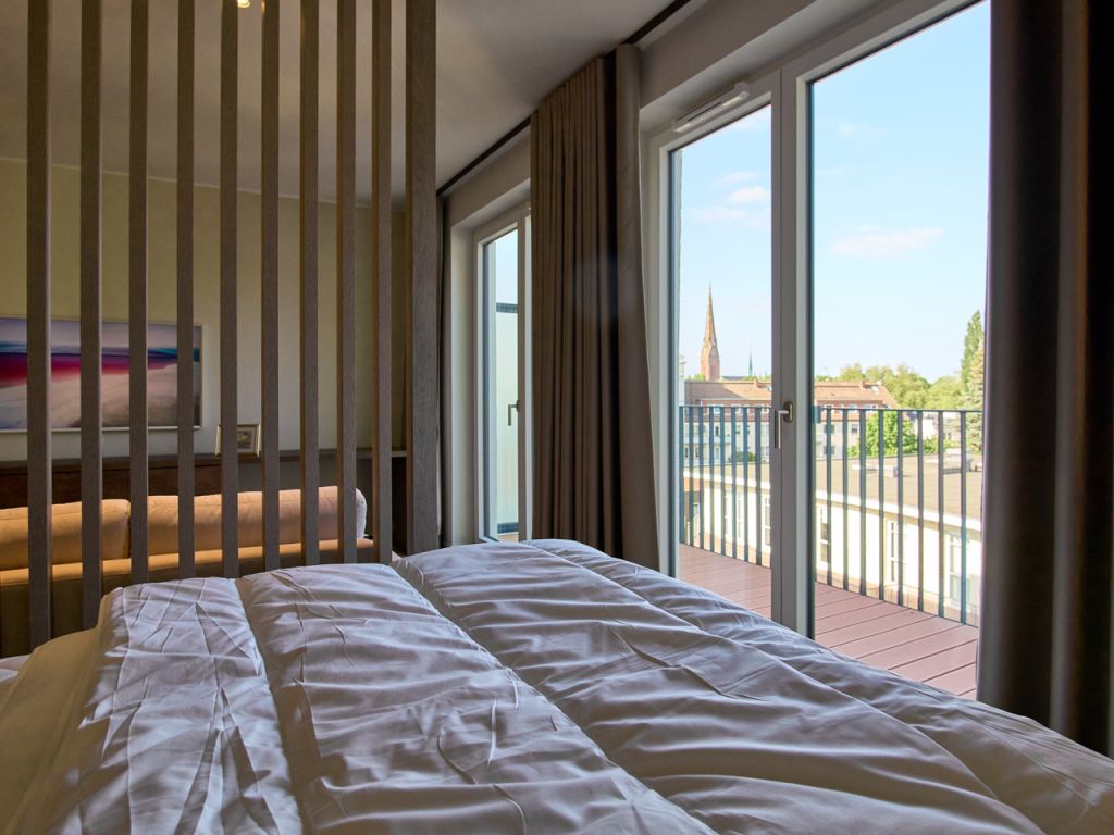 Miete 1 Zimmer Wohnung Hamburg | Ganze Wohnung | Hamburg | Neubau in urbaner Lage - Stilvoll vollmöbliertes Apartment in 5. Etage mit Balkon und Tiefgaragenstellplatz | Hominext