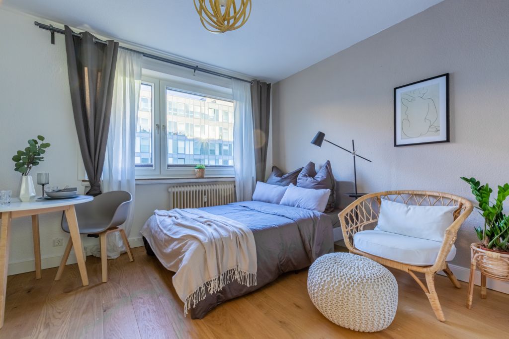 Miete 1 Zimmer Wohnung Düsseldorf | Ganze Wohnung | Düsseldorf | Perfektes Studio-Apartment in Innenstadtlage | Hominext