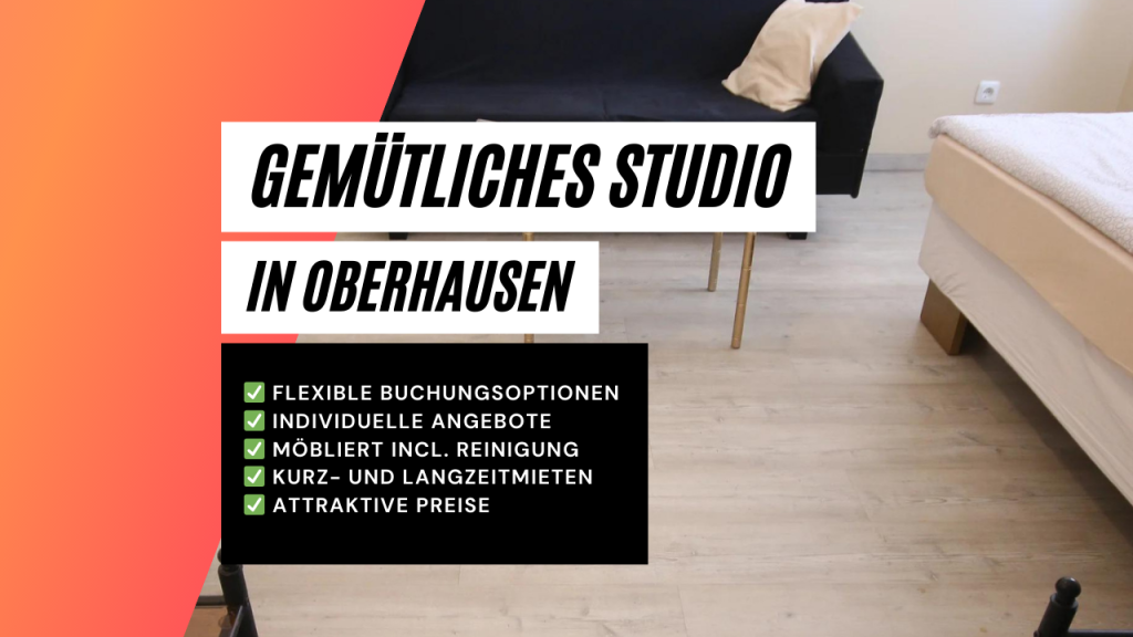 Miete 1 Zimmer Wohnung Oberhausen | Ganze Wohnung | Oberhausen | Gemütliches Studio-Apartment in Oberhausen | Hominext